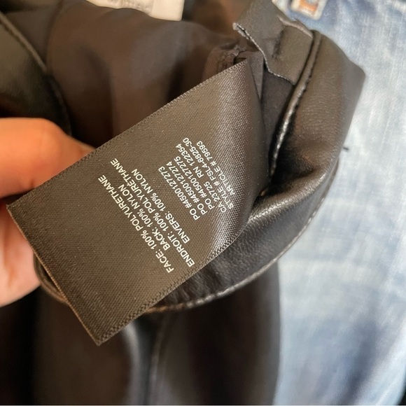 [2] Aritzia Wilfred Faux Leather Cargo Pocket Jogger Cinched Ankle - Picture 14 of 14